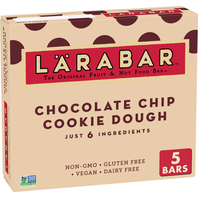 Larabar, Gluten Free Bar, Chocolate Chip Cookie Dough, 8 oz