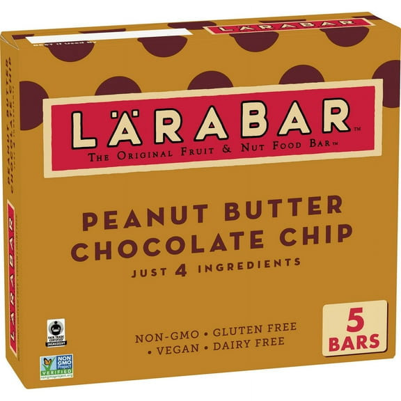Larabar, Gluten Free Bar, Peanut Butter Chocolate Chip, Vegan, 8 oz