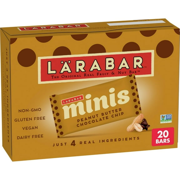 Larabar Minis Peanut Butter Chocolate Chip Fruit and Nut bars 20 ct / 0.78 oz