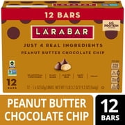 Larabar Peanut Butter Chocolate Chip, Fruit and Nut Bars, Gluten Free, 12 Ct, 19.2 oz