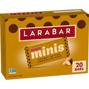 Larabar Minis Peanut Butter Chocolate Chip, Gluten Free Fruit and Nut Bars, 15.6 oz, 20 Count
