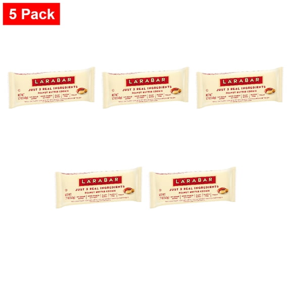 Larabar Peanut Butter Cookie Fruit and Nut Bars 1.7 oz - 5 Pack