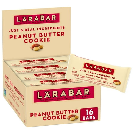 Larabar Peanut Butter Cookie, Gluten Free Vegan Fruit & Nut Bar, 16 Ct, 27.2 OZ