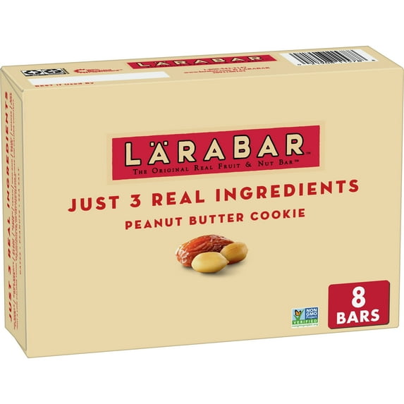 Larabar Peanut Butter Cookie, Gluten Free Vegan Fruit & Nut Bars, 8 ct