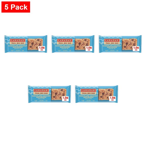 Larabar Trail Mix Chocolate Coconut Macaroon Baked Nut Bar 1.06 oz - 5 Pack