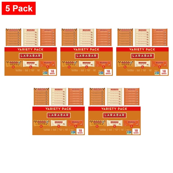 Larabar Variety Pack Gluten Free Vegan Fruit & Nut Bars 18 ct / 1.67 oz - 5 Pack