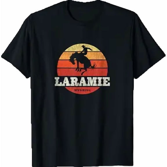 Laramie WY Vintage Country Western Retro T-Shirt