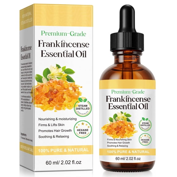 Laraspi Frankincense Essential Oil, 100% Pure & Natural Steam Distilled Oil for Diffuser, Massage & Skin Care, 60mL