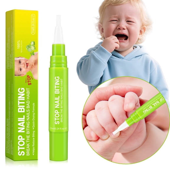 Laraspi Stop Nail Biting Pen, Naturally Bitter Formula, Quick-Drying, Long-Lasting, 7mL