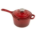 thumbnail image 1 of Larder & Vine 2.2 qt Enameled Cast Iron Saucepan with Lid | Nonstick, Non Toxic, Oven Safe, 1 of 8