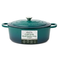 Larder & Vine 8 qt Enameled Cast Iron Dutch Oven with Lid | For Soup, Stew, and Bread