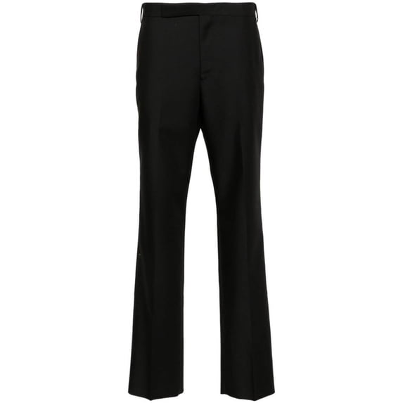 Lardini Man Black Virgin Wool-Mohair Blend Pants Black Sizes IT 34-64