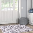 thumbnail image 1 of Contemporary Home Living 3' x 5' Diamond Patchwork Area Throw Rug - Gray and Cream, 1 of 7
