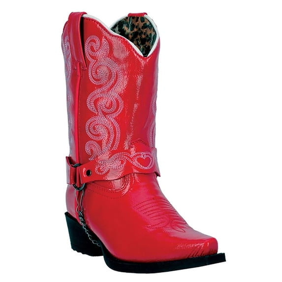 Laredo Kid's 8" Western Cowboy Red Fashion Boot 11.5 D