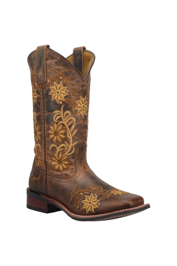 Ladies Brown Secret Garden Square Toe Boot 5822