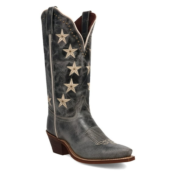 Laredo Womens Serenade Patriotic Snip Toe Pull On Cowboy  Mid Calf Boots