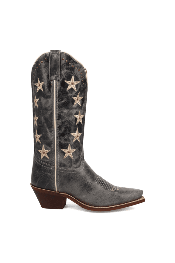 Womens Serenade Patriotic Snip Toe Pull On Cowboy  Mid Calf Boots