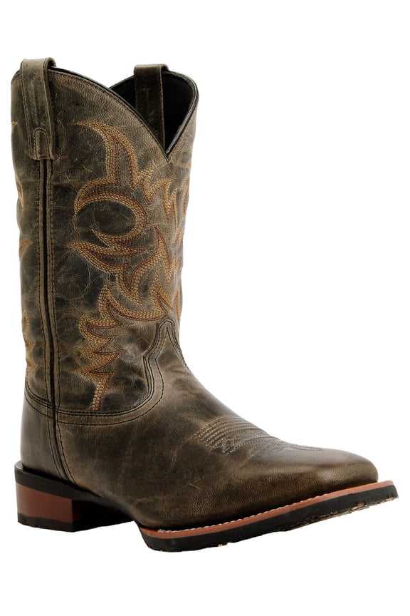 Men's 11" Western Boot Broad Square Toe Grey 8 D(M) US