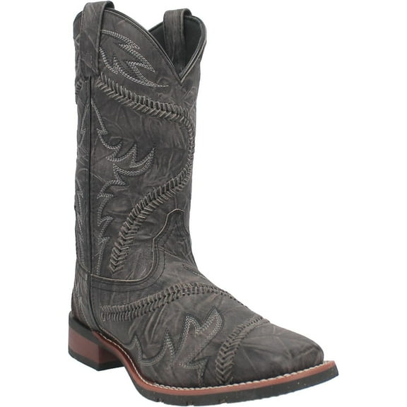 Laredo Men's Kade Charcoal Grey Square Toe Boots 7978