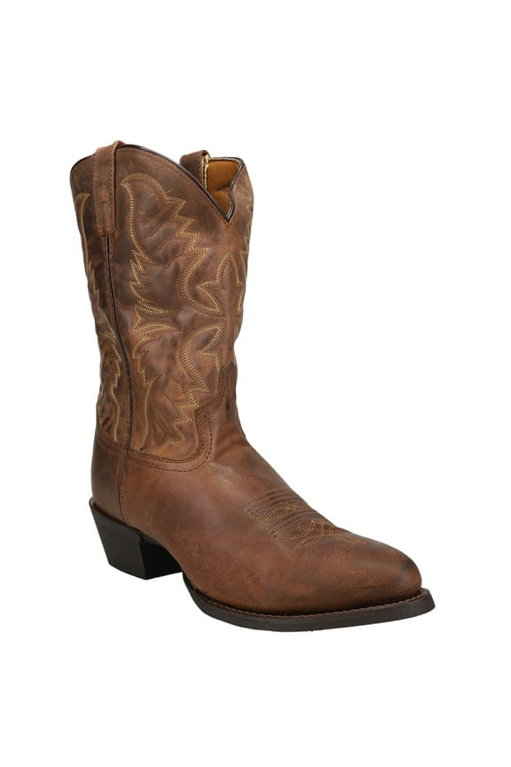 Mens Birchwood Round Toe Cowboy  Mid Calf Boots