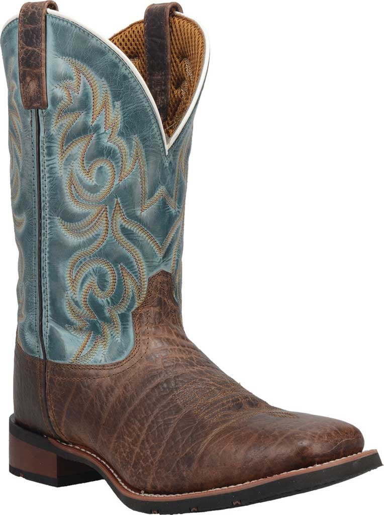 Laredo Isaac Men's Casual Mid Calf Boots — Square Toe & Easy On/Off Traction Holes - View #6