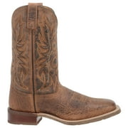 Laredo Mens Durant Graphic Square Toe Cowboy Mid Calf Boots
