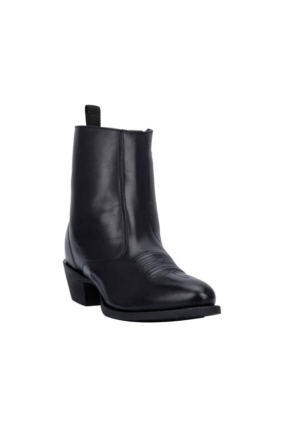 Mens Fletcher Pointed Toe Zippered Cowboy Ankle Boots