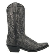 Laredo Mens Garrett Distressed Black Western Boots 68407