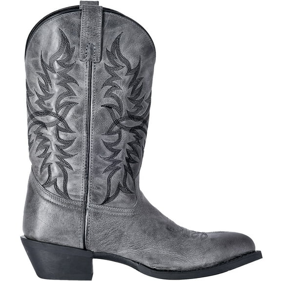 Laredo Mens Harding Embroidered Round Toe Pull On Cowboy  Mid Calf Boots
