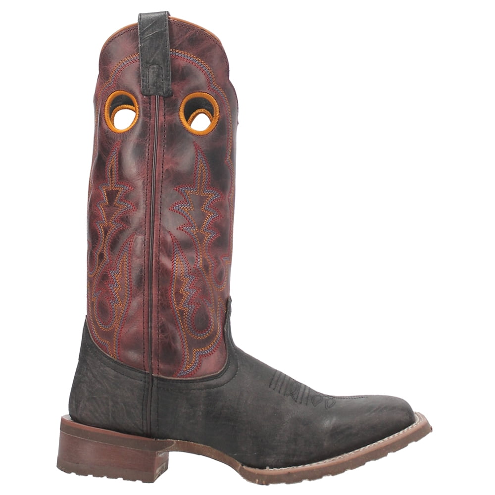 Laredo Mens Isaac Square Toe Casual Boots Mid Calf Brown, Grey 並行輸入品 Mens Cowboy Casual Square Toe Boot Laredo Mens Isaac Square Toe