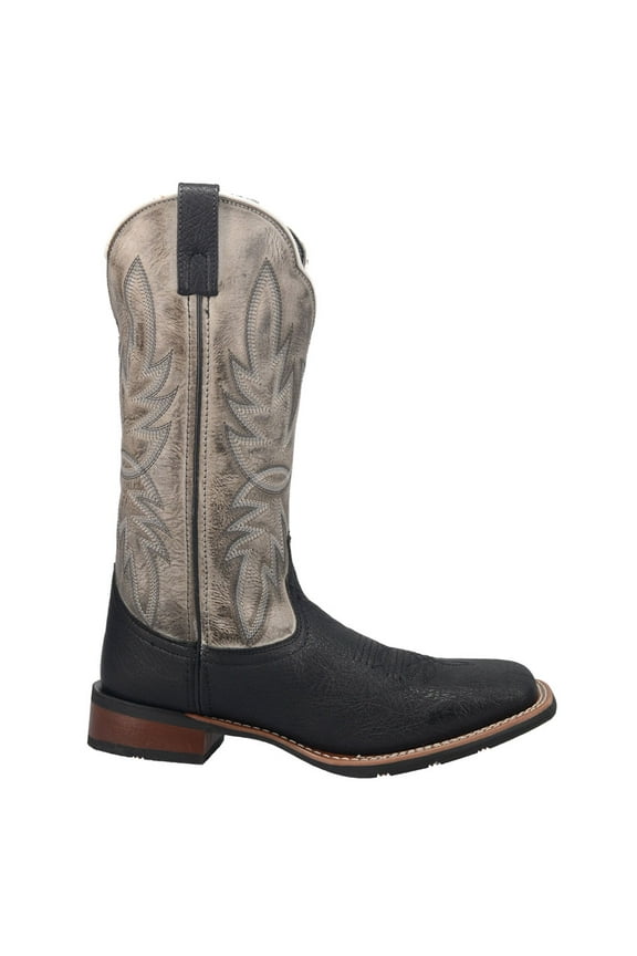 Mens Isaac Square Toe Cowboy Mid Calf Boots