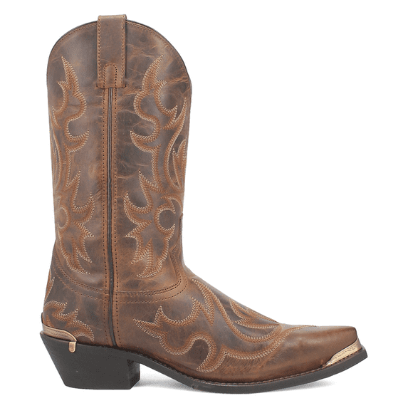 Laredo Mens Jameson Embroidered Snip Toe Cowboy Mid Calf Boots