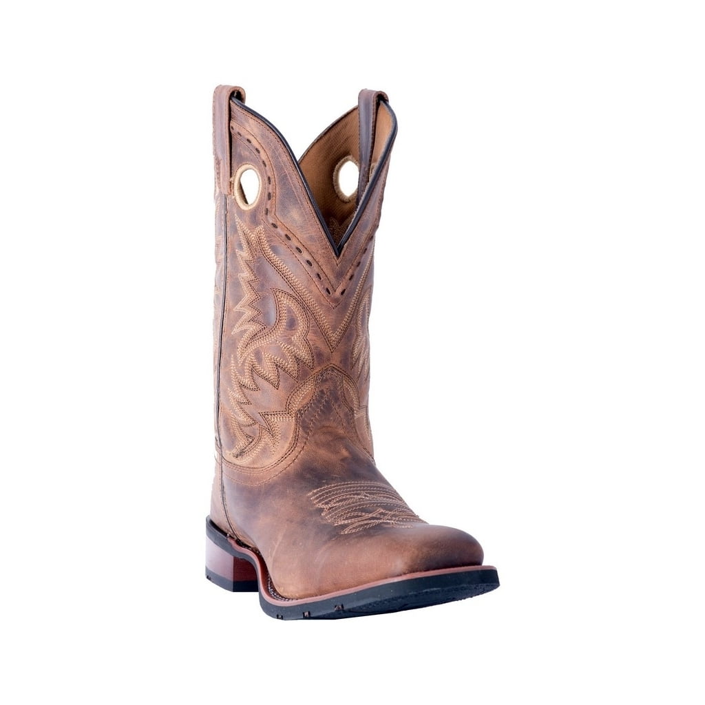 Laredo Cowboy Western Boots Brown Leather Two Tone Embroidered Mens Sz 10.5 EW Laredo Men main image 4