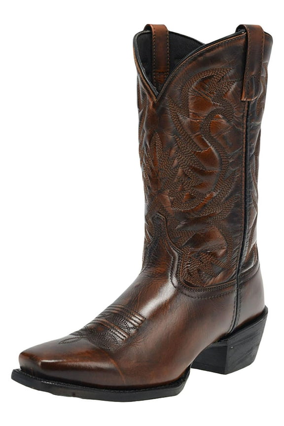 Men's Lawton Western Boot Square Toe Tan 12 EE US