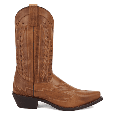 Laredo Mens Silverdale Embroidered Snip Toe Pull On Cowboy  Mid Calf Boots