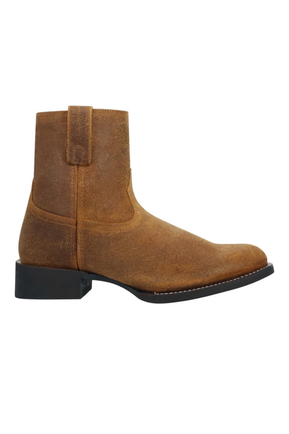 Mens Vanguard Round Toe  Ankle Boots