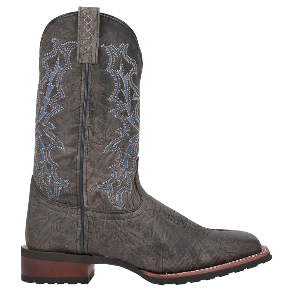 Laredo Isaac Men's Casual Mid Calf Boots — Square Toe & Easy On/Off Traction Holes - View #11
