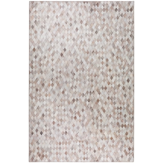 Addison Rugs Laredo Indoor/Outdoor Abstract, Geometric Gray Washable Rectangle Rug, 1'8" x 2'6"
