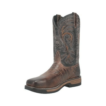 Laredo Western Boots Mens 11" Pull On Steel Toe Square Toe Brown 6920