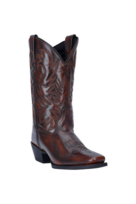 Western Boots Mens Lawton Leather Square Toe Tan 68444