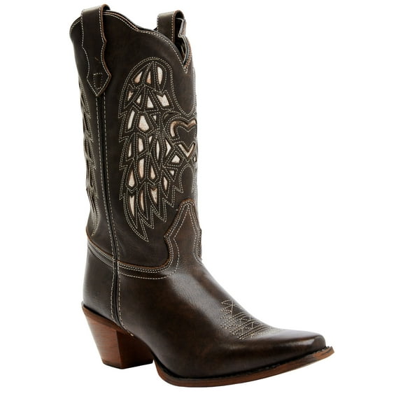 Laredo Women's Heart Angel Wing Cowboy Western Boot Snip Toe - 52398 7 M  US