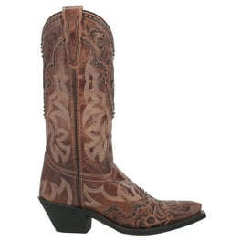 Laredo Women's Skyla Floral Studded Western Performance Boot Snip