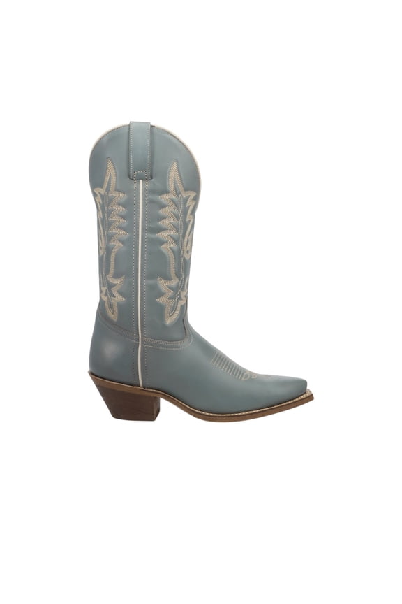 Womens Carly Leather Pull On Snip Toe Cowboy Mid Calf Boots