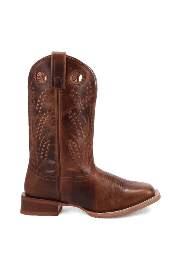 Womens Dream Weaver Embroidered Square Toe Pull On Cowboy  Boots Sho
