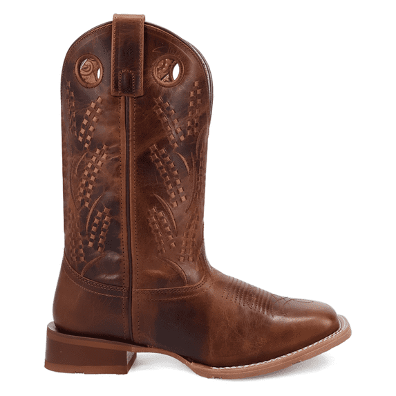 Laredo Womens Dream Weaver Embroidered Square Toe Pull On Cowboy Boots Sho