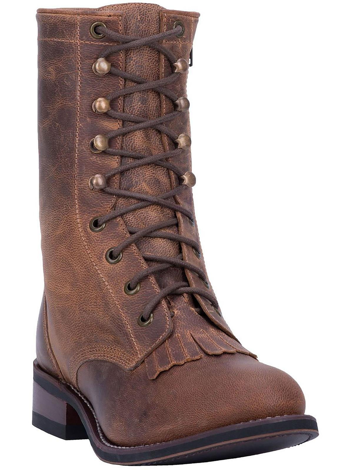 Laredo Womens Lad Zipper Lace Up Cowboy, Western Boots