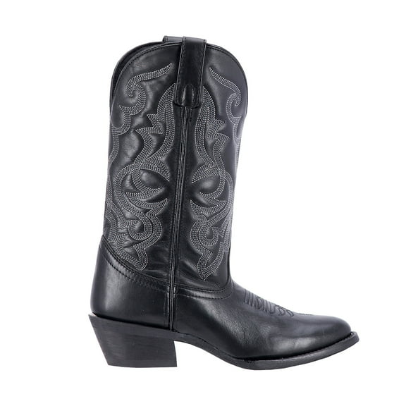 Laredo Womens Maddie Embroidered Round Toe Pull On Cowboy Mid Calf Boots
