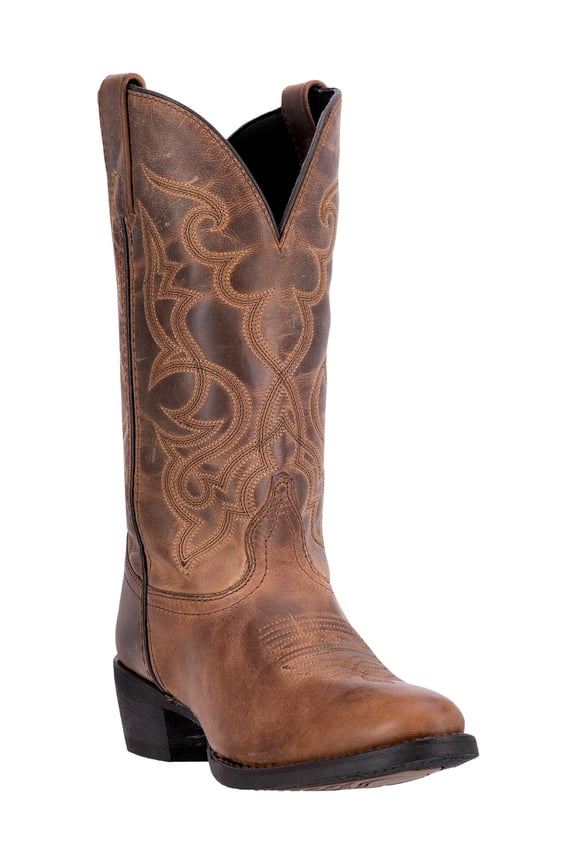 Women's Women'S Maddie Western Boot Round Toe Tan 7 1/2 W  US