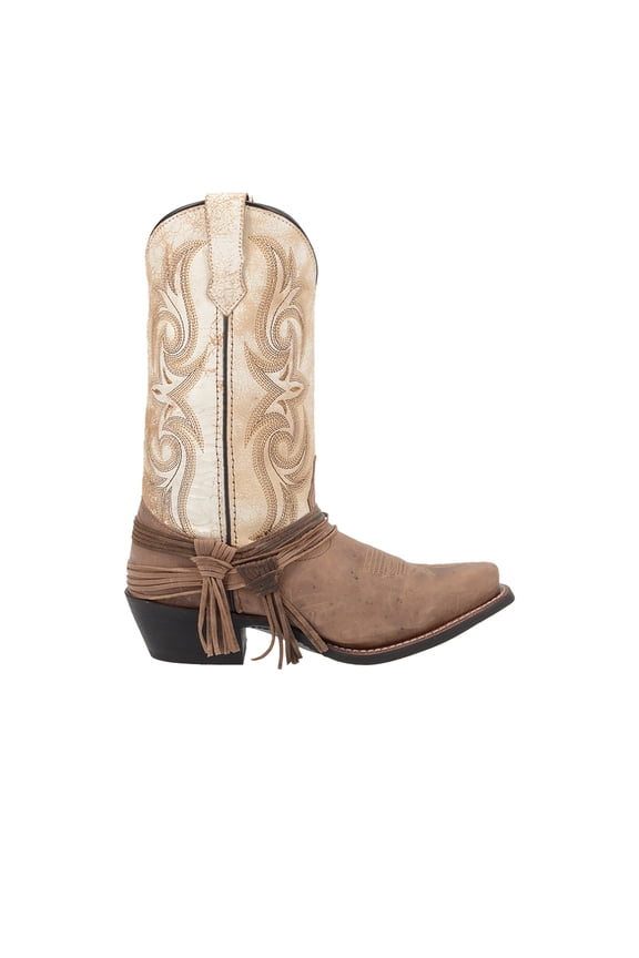 Laredo Womens Myra Embroidered Square Toe Cowboy  Mid Calf Dress Boots