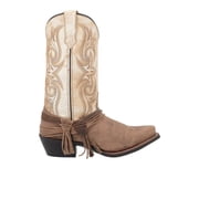 Laredo Womens Myra Embroidered Square Toe Cowboy Mid Calf Dress Boots